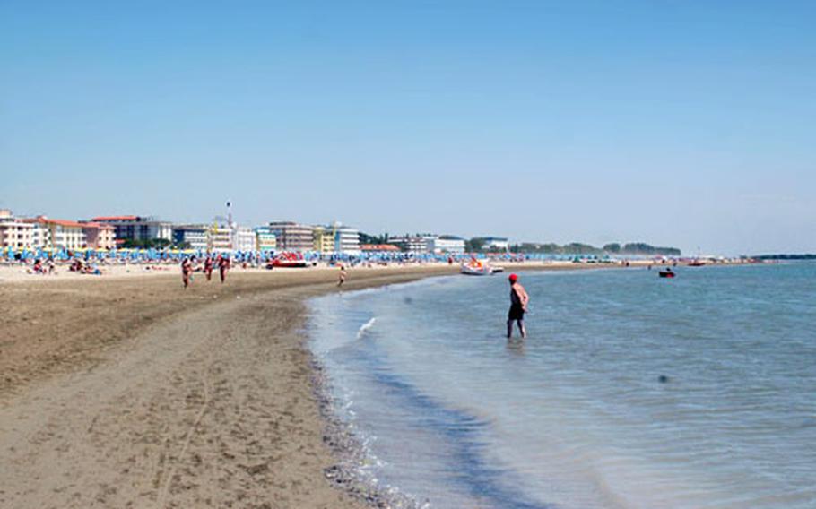 There’s plenty of sand to spare when the beaches aren’t crowded at Caorle. It’s generally packed on the weekends and holidays.