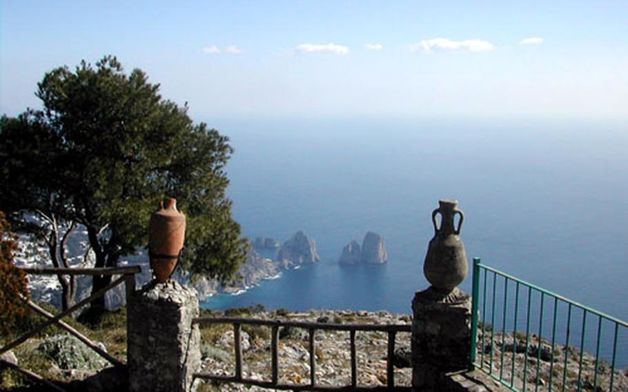 The Faraglioni are Capri’s jagged rock formations that soar 350 feet out of the sea, providing spectacular views along the island’s eastern side.