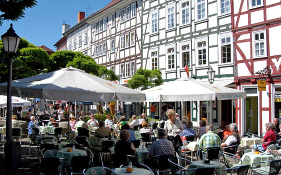 Don’t miss having a coffee — or a locally brewed beer — at one of the cafes on Stad, one of Eschwege’s main pedestian shopping streets.