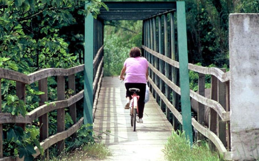 The 94-kilometer-long Ruta del Carrilet, a bike-friendly trail along an abandoned Spanish rail line, crosses several old bridges that used to carry trains across the Ter River.