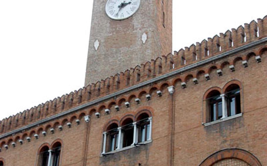 The Palazzo dei Trecento, the most famous building in Treviso, sits on Piazza dei Signori, the city’s most notable square. Construction dates to the 13th century.