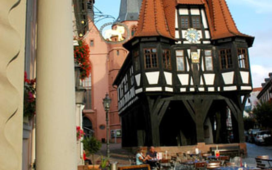 On the main square, Michelstadt’s Rathaus, or town hall, dates to the 15th century.