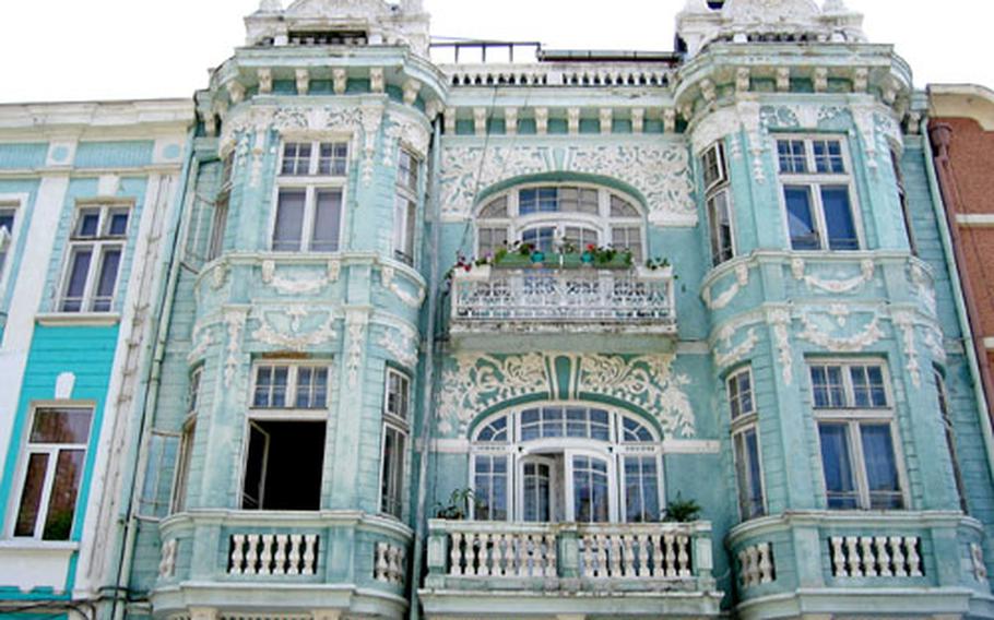 The ancient seaport city of Varna, Bulgaria, features some colorful and ornate architecture. It&#39;s the country&#39;s third-largest city.