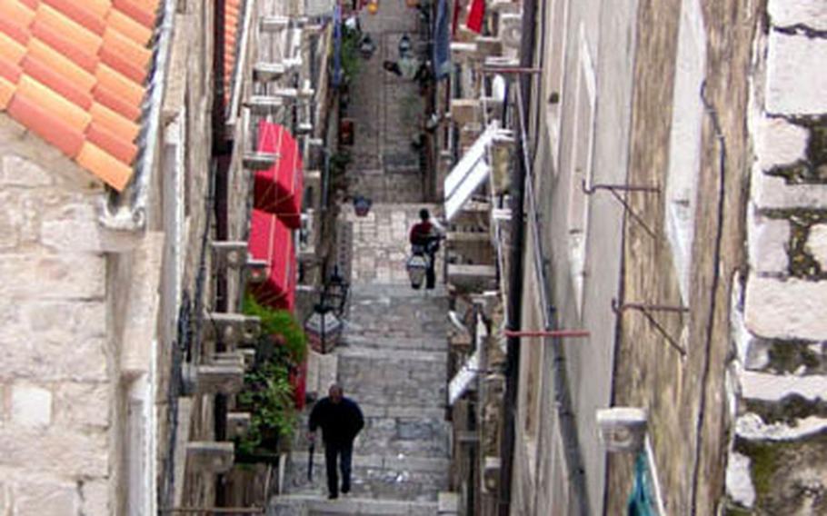 Some of the better choices and prices for authentic handcrafts can be found on the steep side streets connecting the old town's walls with the main street through Dubrovnik.
