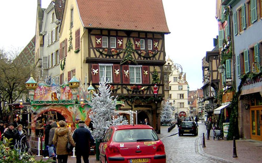 All of Colmar gets dressed up for the Christmas market, which is held at six sites around town.