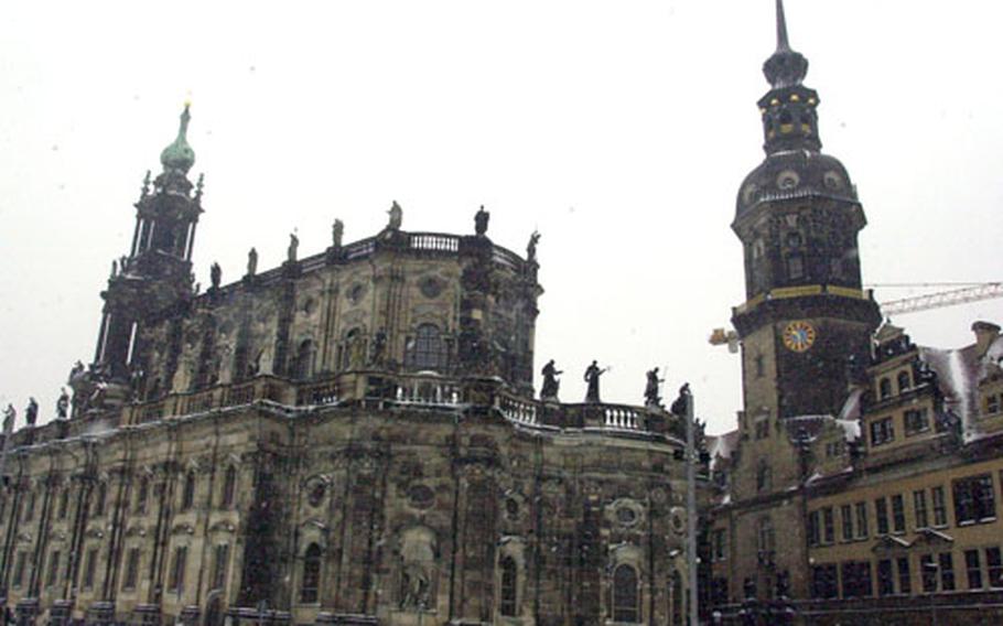 Dresden’s cathedral, the Katholische Hofkirche, is one of the landmarks of the city.