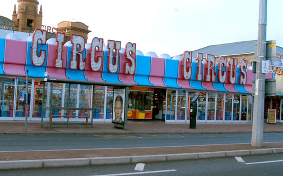 Even in the winter, the Circus Circus on Great Yarmouth’s main strip is open for visitors.