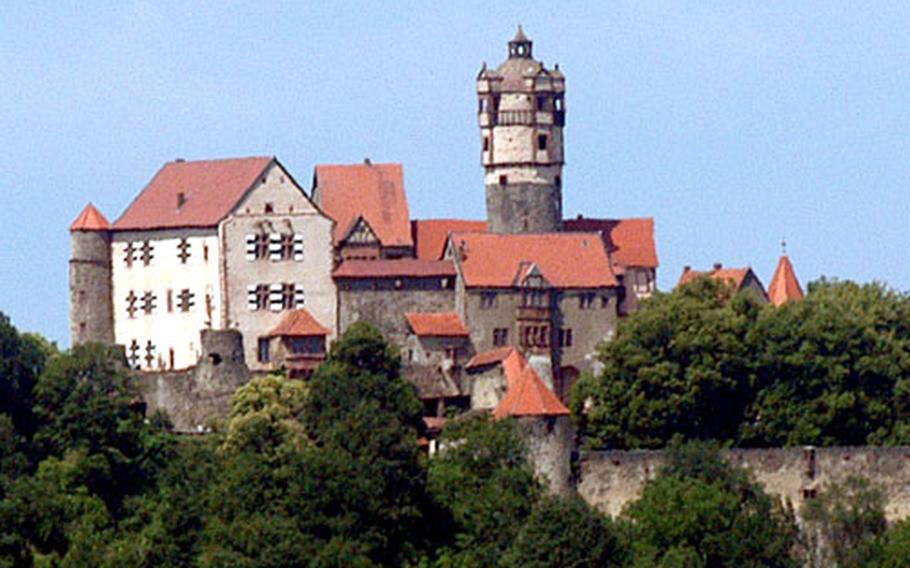 The Ronneburg stands on a hill high above the surrounding hills, fields and villages. It was built in the 13th century, and today is still worth a visit for its medieval events.