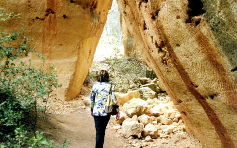 A tour through the quarry at Bibémus is an adventure into a wilderness of cliffs and gorges in varying shades of yellow, orange and beige. The stone was a favorite with architects and a frequent subject of Cézanne’s paintings.