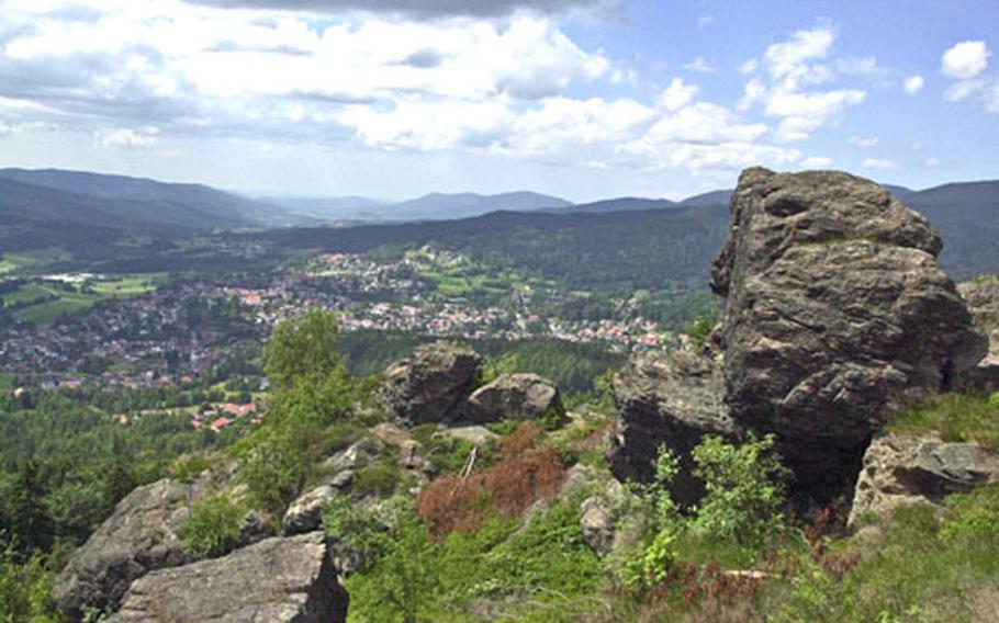 Bodenmais and the surrounding country can be seen from the summit of the Silberberg.