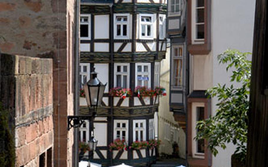 The Altstadt, or old town, of Marburg is made up of half-timbered houses and cobblestone lanes climbing up to the Landgraves’ Palace.