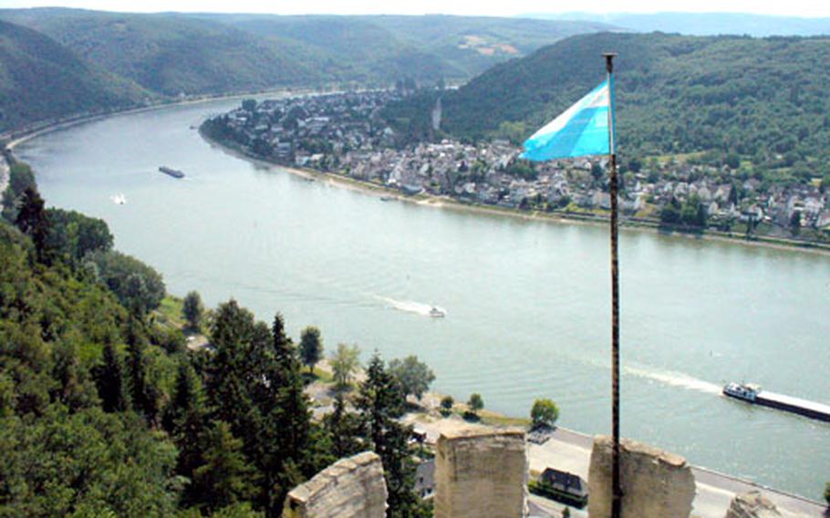 A position on top of the Marksburg castle gave defenders a good view of the Rhine River — and any invading force — below.