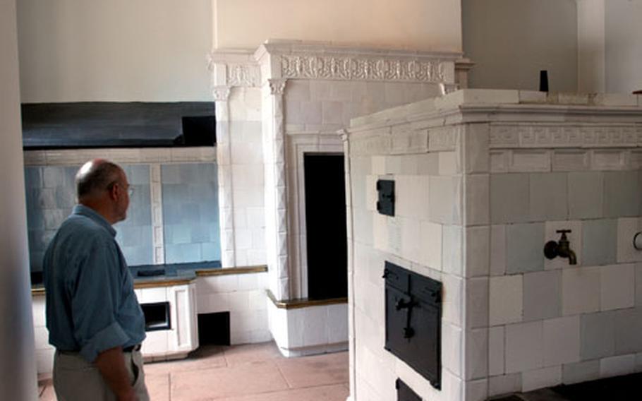 The kitchen of Villa Ludwigshöhe, summer residence of Ludwig I of Bavaria.