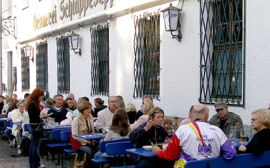 The Schlappeseppel brewery tavern, just down the street from Johannisburg Palace, is popular with locals and tourists alike.