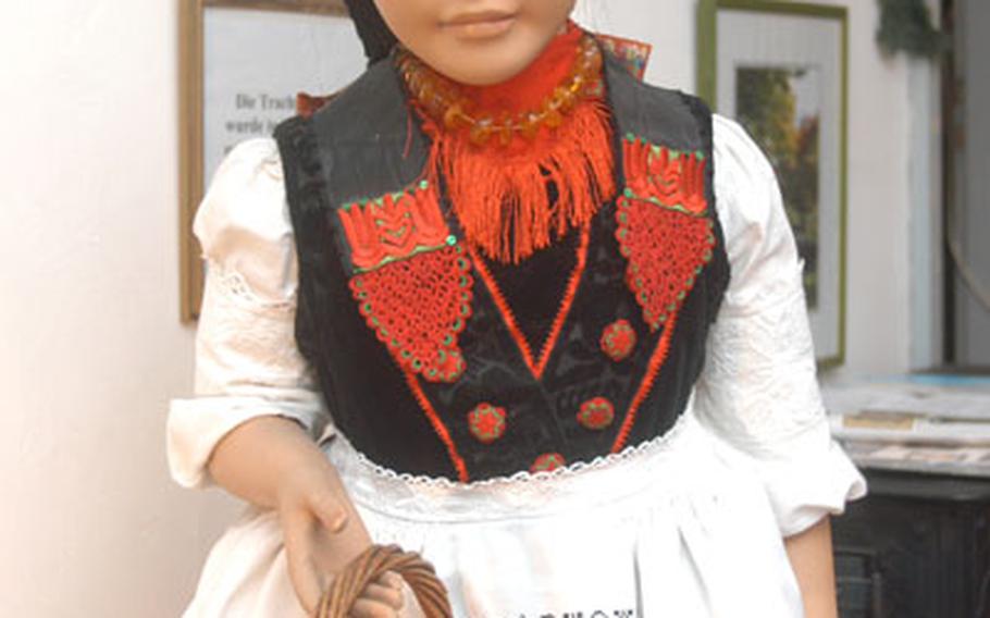 The museum has a model of Little Red Riding Hood (known in Germany as Rotkäppchen, or Little Red Cap) who, in the story, roams the nearby countryside.