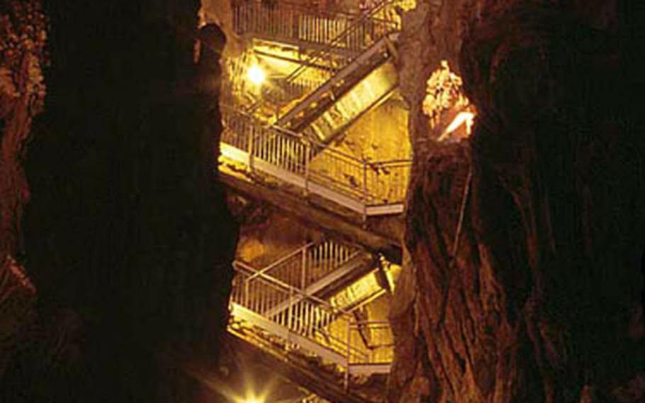 It might seem like the steps down into the Grotta Gigante are endless if you&#39;re not used to climbing stairs. But tours generally travel through at a leisurely pace. The tour office lists 500 steps down, and 500 more back up. Count them yourselves to make sure.