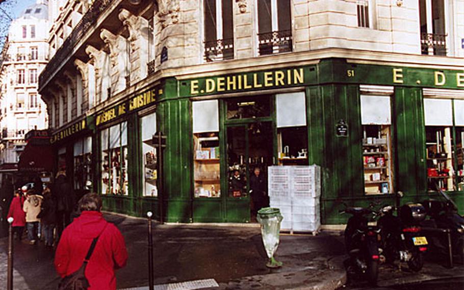 The E. Dehillerin cookware supply store, located in the Les Halles area of Paris, was founded in 1820.