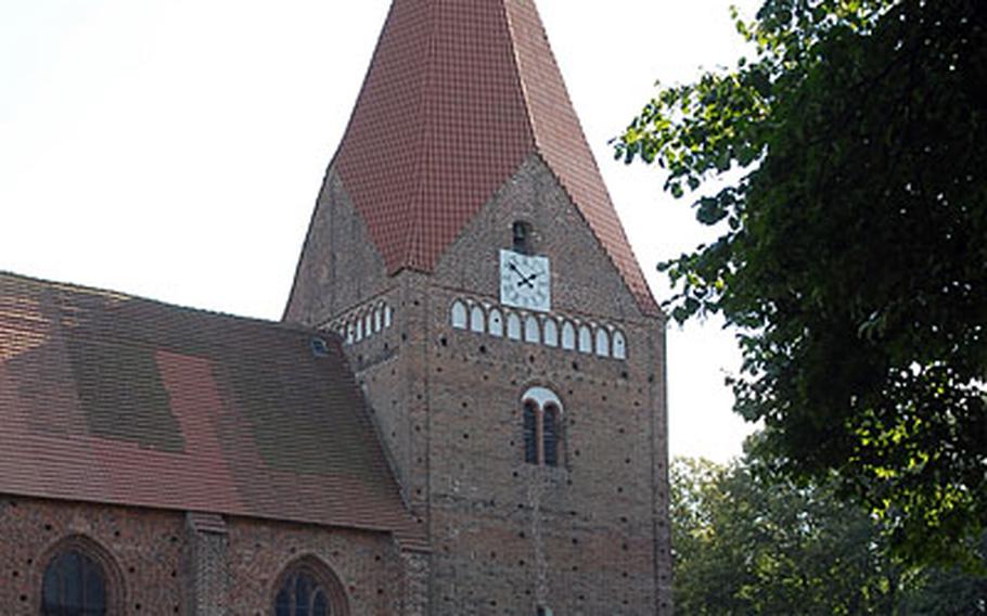 An exterior view of the Kirchdorf church on Insel Poel