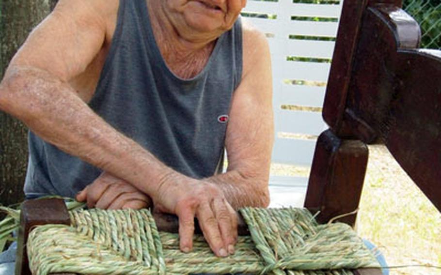 Gelsomino Pagliai makes cane seats for chairs. He’s one of few who still take on this laborious task by hand.