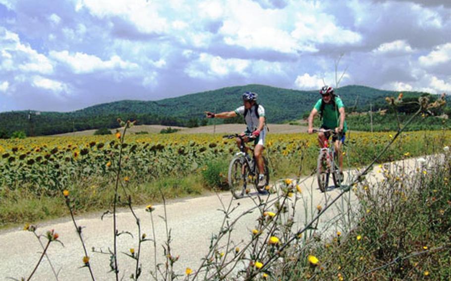Biking in the Maremma is just one of several outdoor activities to be enjoyed in the region.