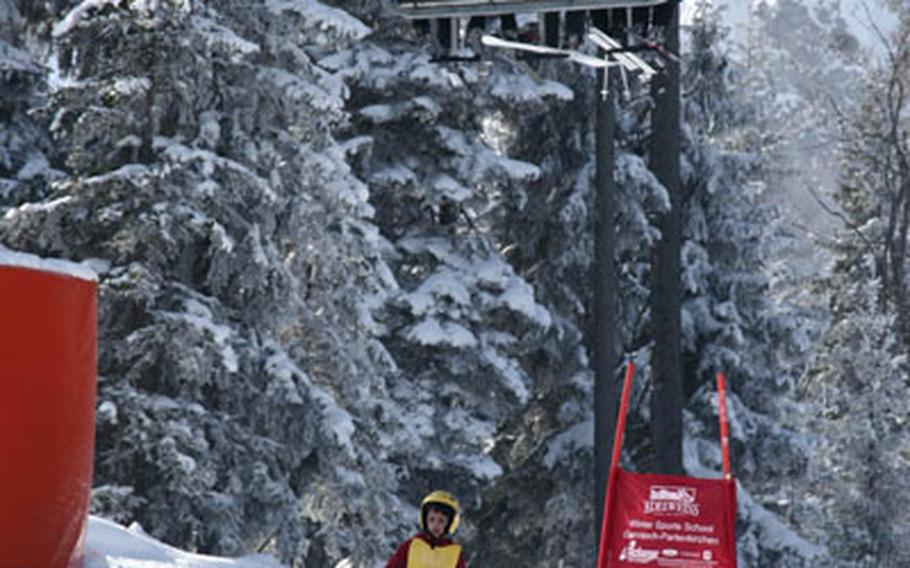 The popular ski classes close with a timed run down a course. For many, the goal is to complete the course without falling, regardless of their time.