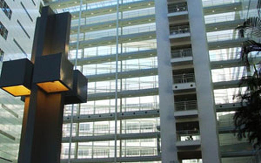 The atrium in The Hague’s city hall was designed by the American architect Richard Meier and opened in 1995.