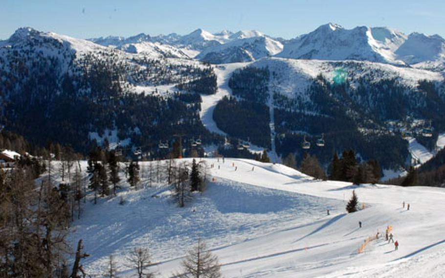 Stunning scenery awaits visitors to the Ski Amadé area, one of the largest ski regions in Europe.