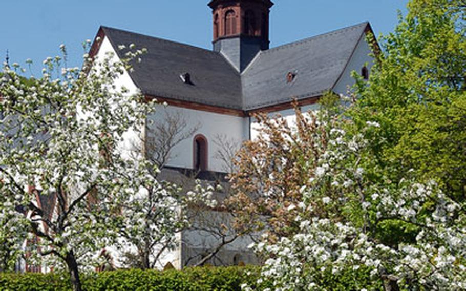 The Monastery Church at Kloster Eberbach. The monastery was founded in the early 12th century, and construction of the church began soon after, being finished in 1186.