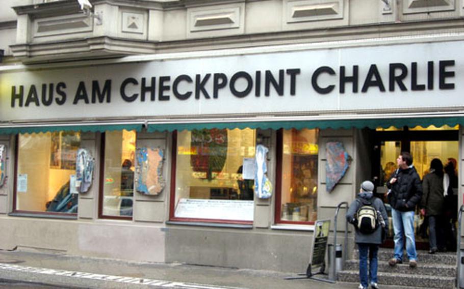 The museum at Haus am Checkpoint Charlie in Berlin was expanded from its original building, a two-bedroom apartment overlooking the checkpoint, which separated East Berlin from West Berlin during the Cold War.