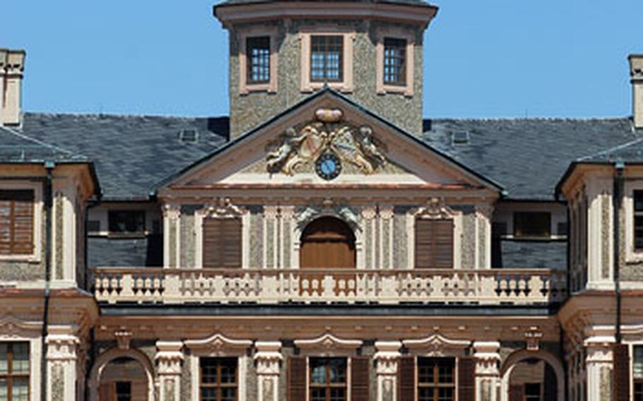 Schloss Favorite, on the outskirts of Rastatt, Germany, is a baroque palace built in the early 18th century by Margravine Sybilla Augusta following the death of her husband, Ludwig of Baden.
