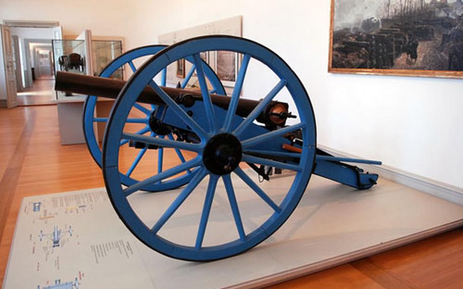 This Prussian cannon from 1867, on display in the military museum at Rastatt Palace, was a mainstay of the German field artillery in the 1870s.