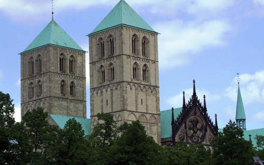 Church towers dominate the skyline in Münster which, along with its suburbs, has 90 churches.
