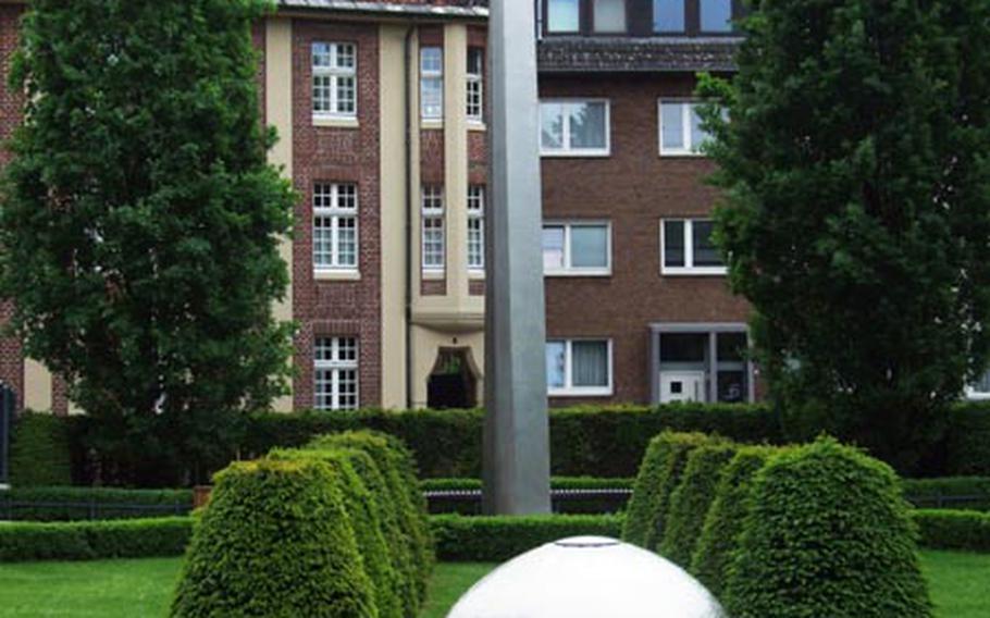 Outdoor sculptures are found throughout the city of Münster, Germany.