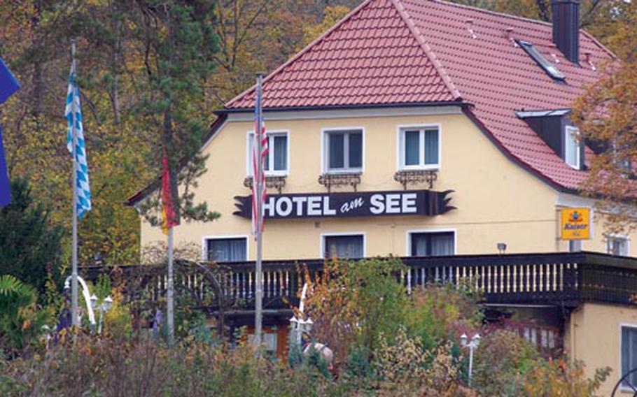 The Hotel am See offers a great buffet and view of the nearby lake.