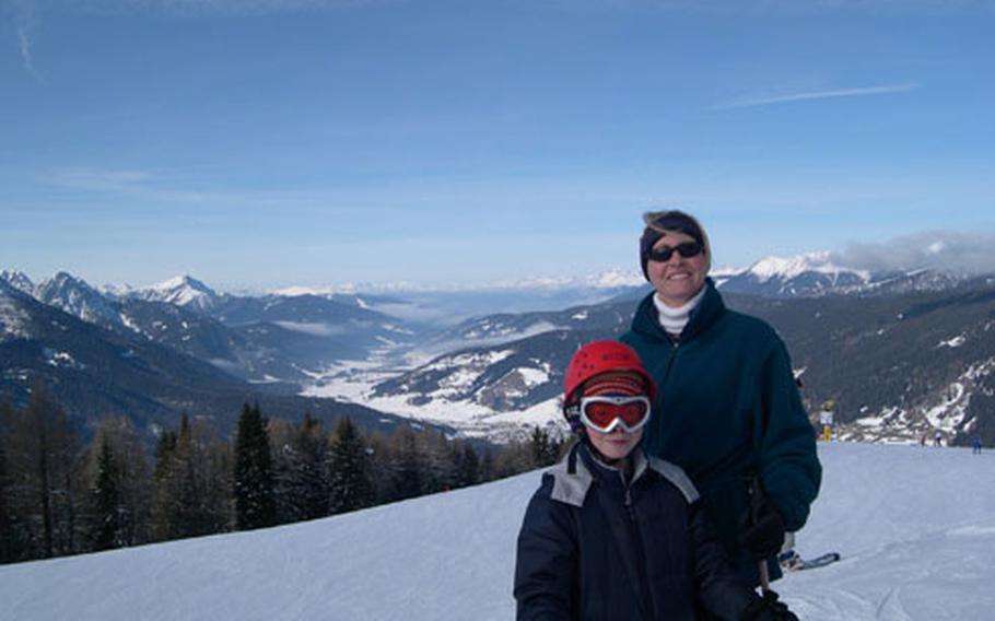 Laura Corder, a Department of Defense Dependents Schools teacher, and her son, Adam, are among the members of the Aviano Ski Club who went on a trip to Bad Moos last year