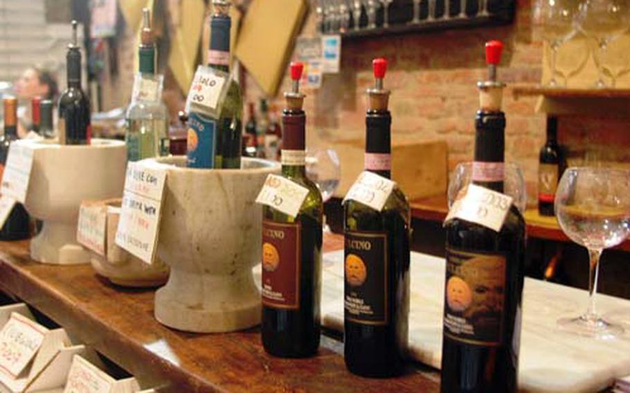 Wine and its byproduct, grappa, are found in abundance in Montepulciano and the surrounding areas.