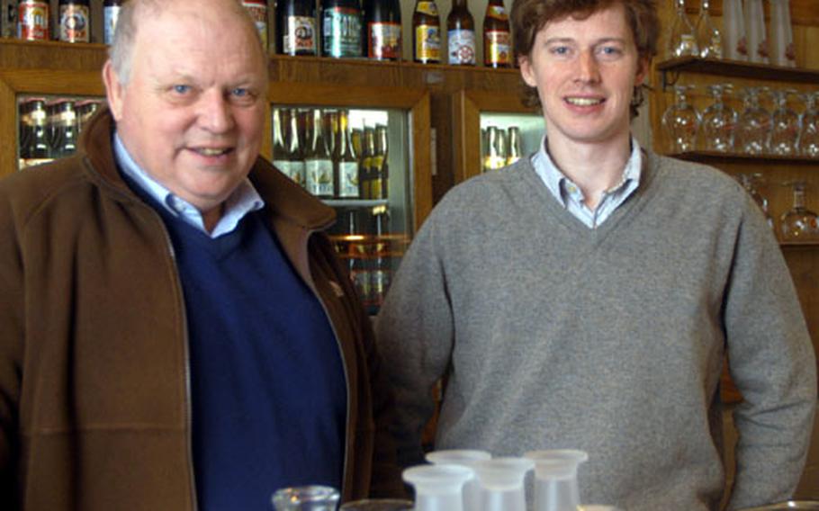 The brewing of Silly beer has involved six generations, back to 1850. The current stein-bearers are Didier Van der Haegen, left, and his son, Lionel. The brewery bar is where visitors go to sample the merchandise and, well, maybe get a bit silly with the suds. “We are known because of our name,” says Lionel Van der Haegen. Yes, and the beer is pretty good, too.