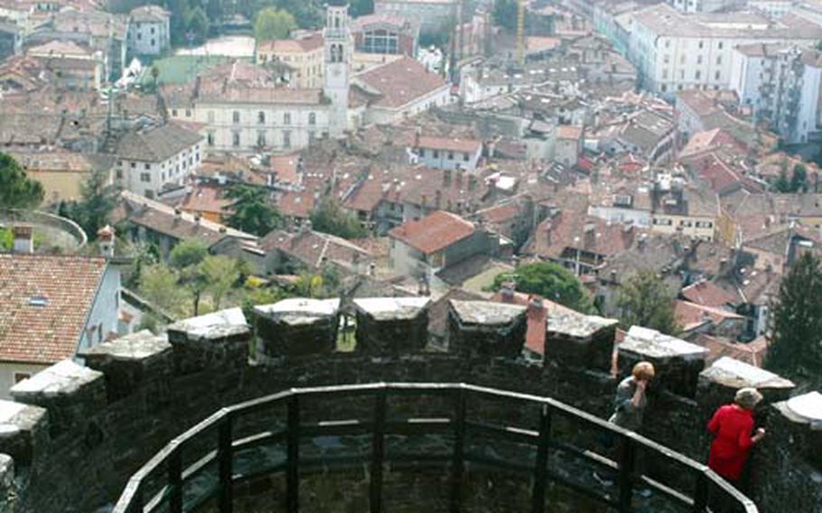 Visitors to Gorizia, Italy, won’t see a lot of fellow tourists this time of year. These two women -- at right in the castle tower -- were two of the few to visit the city’s castle during a sunny day last week. The city along the border between Italy and Slovenia is off the main tourist routes, but only an hour from Aviano Air Base.
