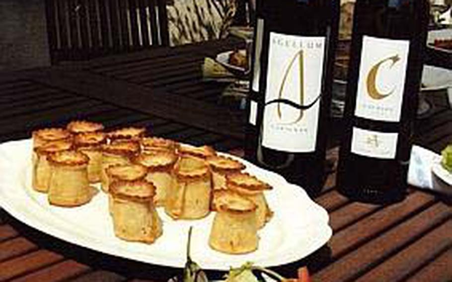 This simple and elegant alfresco lunch is accompanied by Chateau d’Agel’s signature red and white wines.