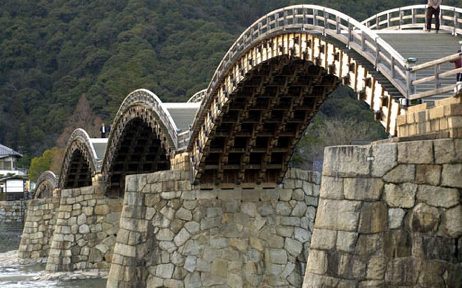 The Kintai Bridge overpasses the Nishiki River just 15 minutes from Marine Corps AIr Station Iwakuni.