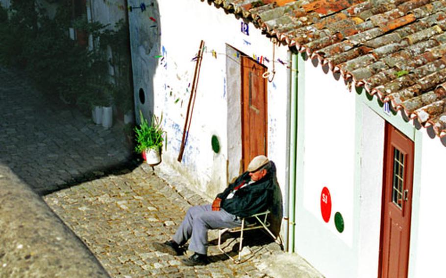 Siesta time in Olho, a town in Portugal&#39;s Algarve region near the entrance to the Ria Formoso National Park.