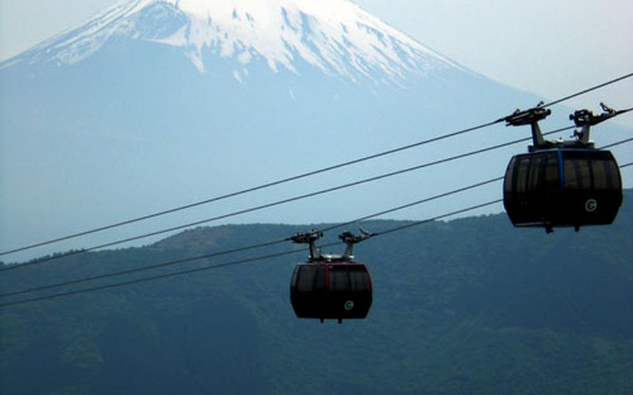 The gondola view of Mt. Fuji was certainly a sight to behold. For the author it was one of the few positive trip perks.