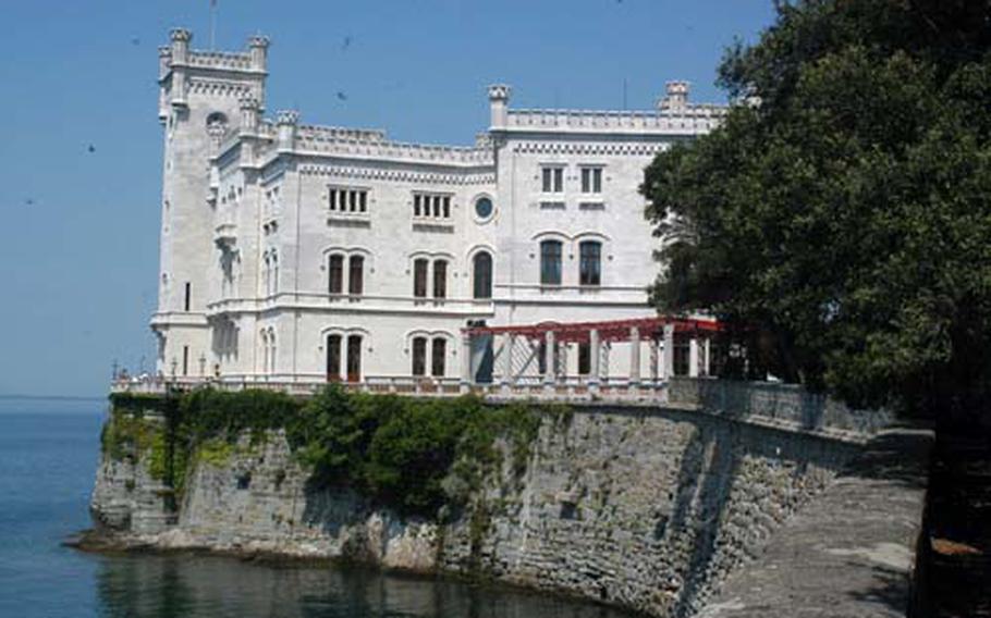 Ferdinand Maximilian, a member of the Hapsburg family that dominated central Europe for centuries, had a palace built on a spur of land projecting into the Adriatic Sea near Trieste, Italy. Miramare Castle is less than an hour&#39;s drive from Aviano Air Base.