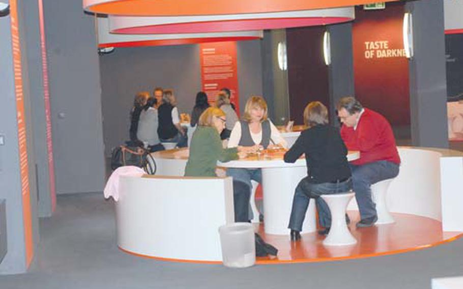 The DialogMuseum in Frankfurt, Germany, features exhibits that give people a chance to experience the world of the blind. The Casino for Communication exhibit, one of three main attractions at the museum, is packed with games that are designed to get people to work together with their teammates.