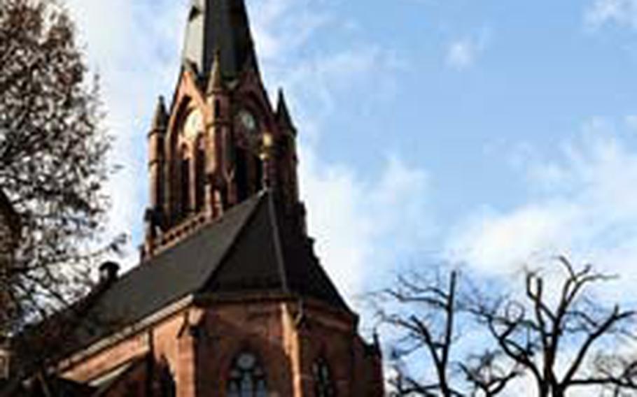 The Protestant Municipal Church stands in the center of Calw, where it was originally erected around 1262.