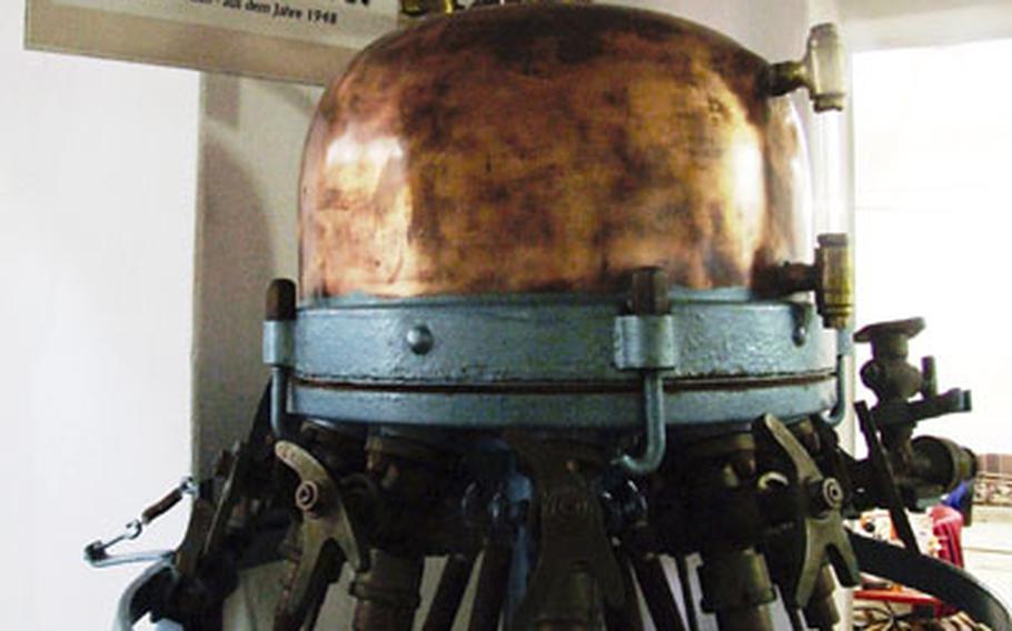 The Dampfbierbrauerei museum has an extensive collection of old objects used in the production of beer, such as this bottle filler.