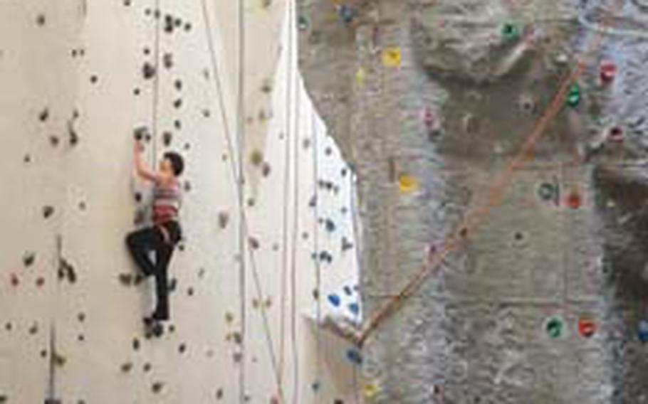 Each climbing route at the offers visitors varying degree of difficulty.
