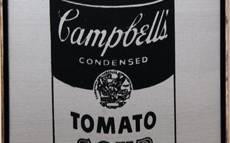 One of Warhol’s early paintings of a Campbell’s soup can is among the Pop Art works on display at the museum.