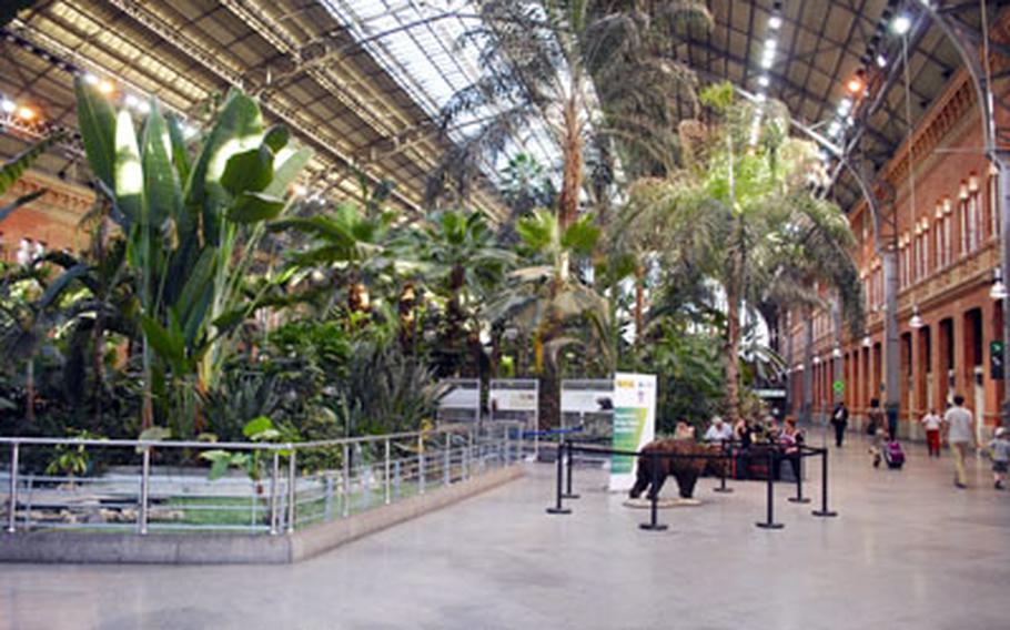 Once the site of a 2004 terrorist bombing linked to all-Qaida sympathizers, Madrid’s impressive Atocha Station now calms its passengers with a restful urban forest and classical music.