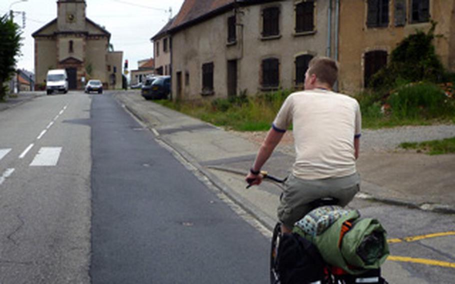 After entering France, riding partner Nick Schulte and writer Ben Bloker toured through several small villages.  There is a sense of freedom that comes from wandering around on a bicycle that they really enjoyed during this trip.